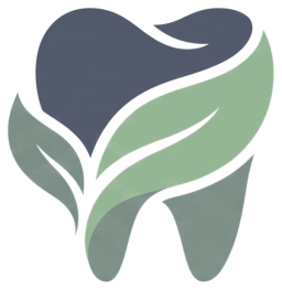 Zahnarztpraxis Lehmann Lübben – Logo: Zahn mit Blatt